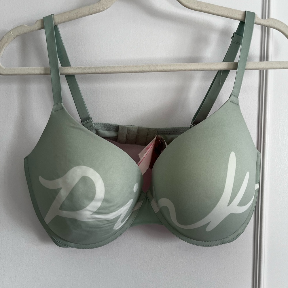 Pink push up bra